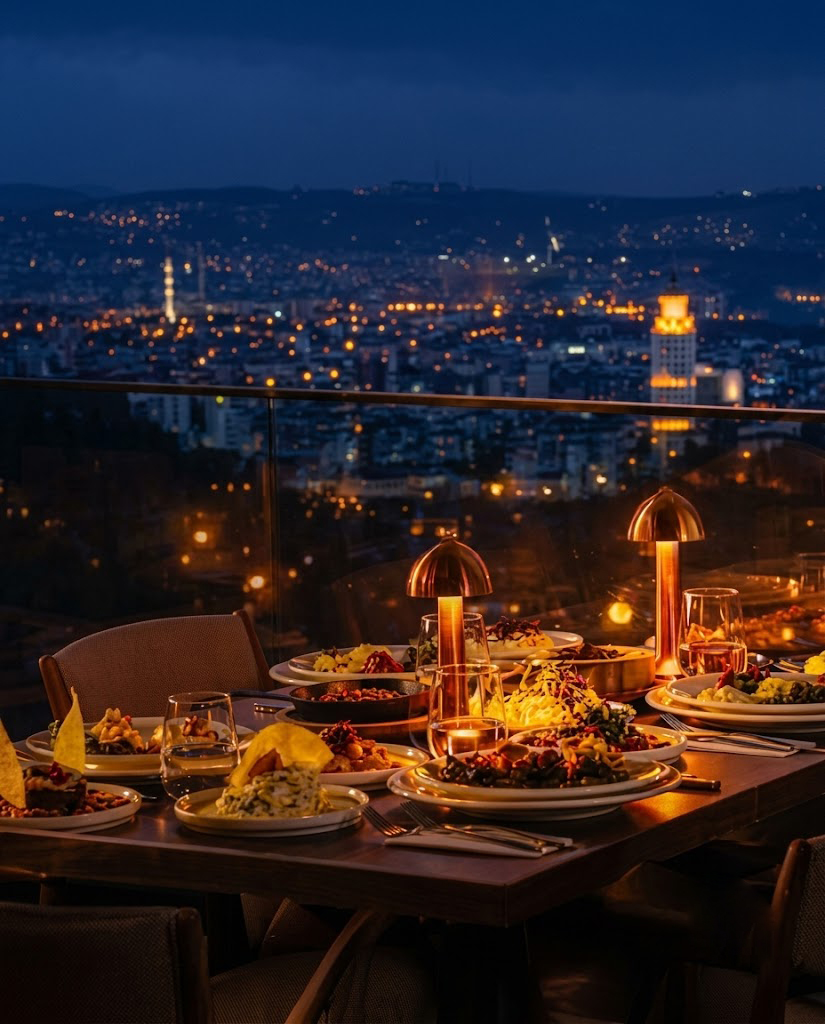Kulealtı gece manzarası — Ankara ışıkları
